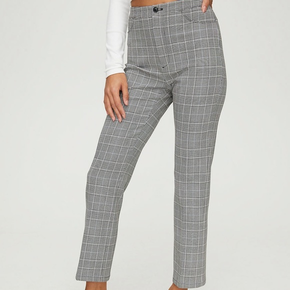 Aritzia Sunday Best Freshman Check Pant Size 2 - Picture 4 of 7